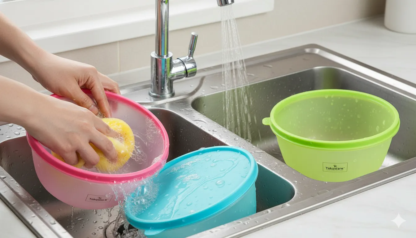 cara-membersihkan-wadah-plastik