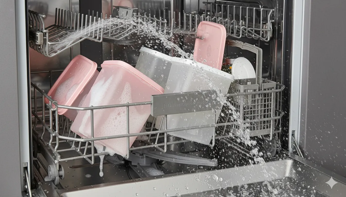 mencuci-wadah-plastik-di-dishwasher